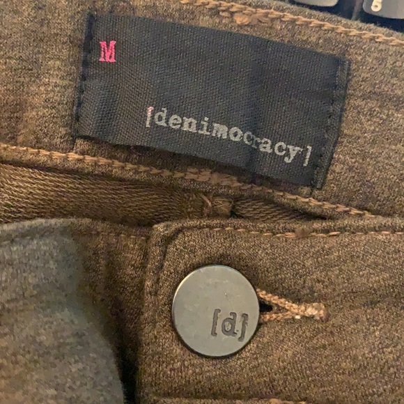 DENIMOCRACY Skinny Soft Pants / Leggings Moss Green - Picture 3 of 7